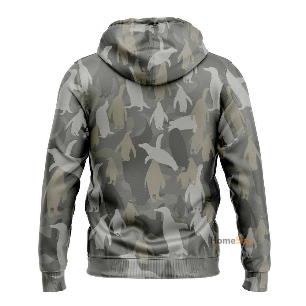 Penguins Camo Custom Tshirt Hoodie QT301139Tf