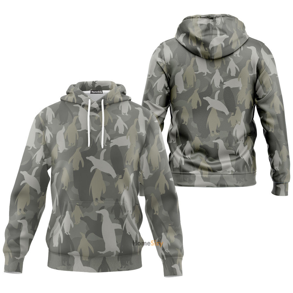 Penguins Camo Custom Tshirt Hoodie QT301139Tf