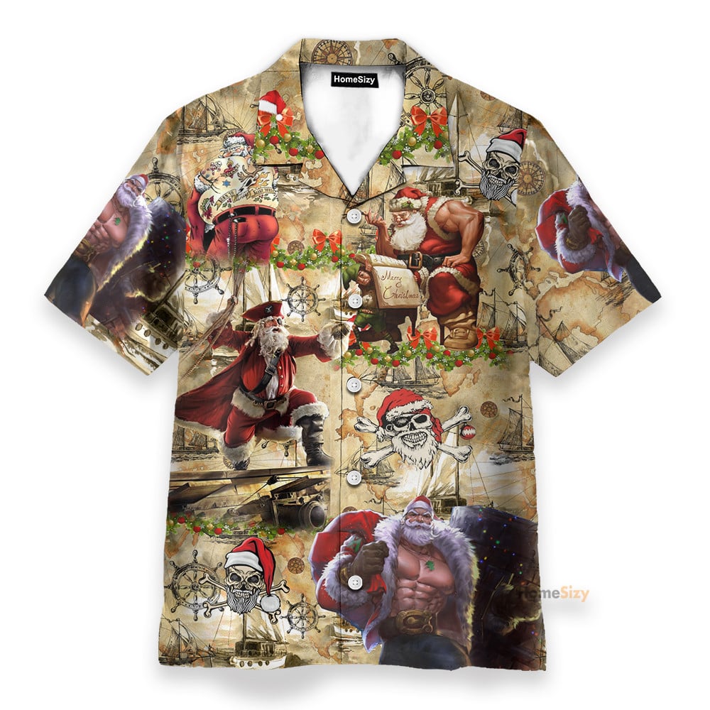 Amazing Pirate Santa Claus - Hawaiian Shirt