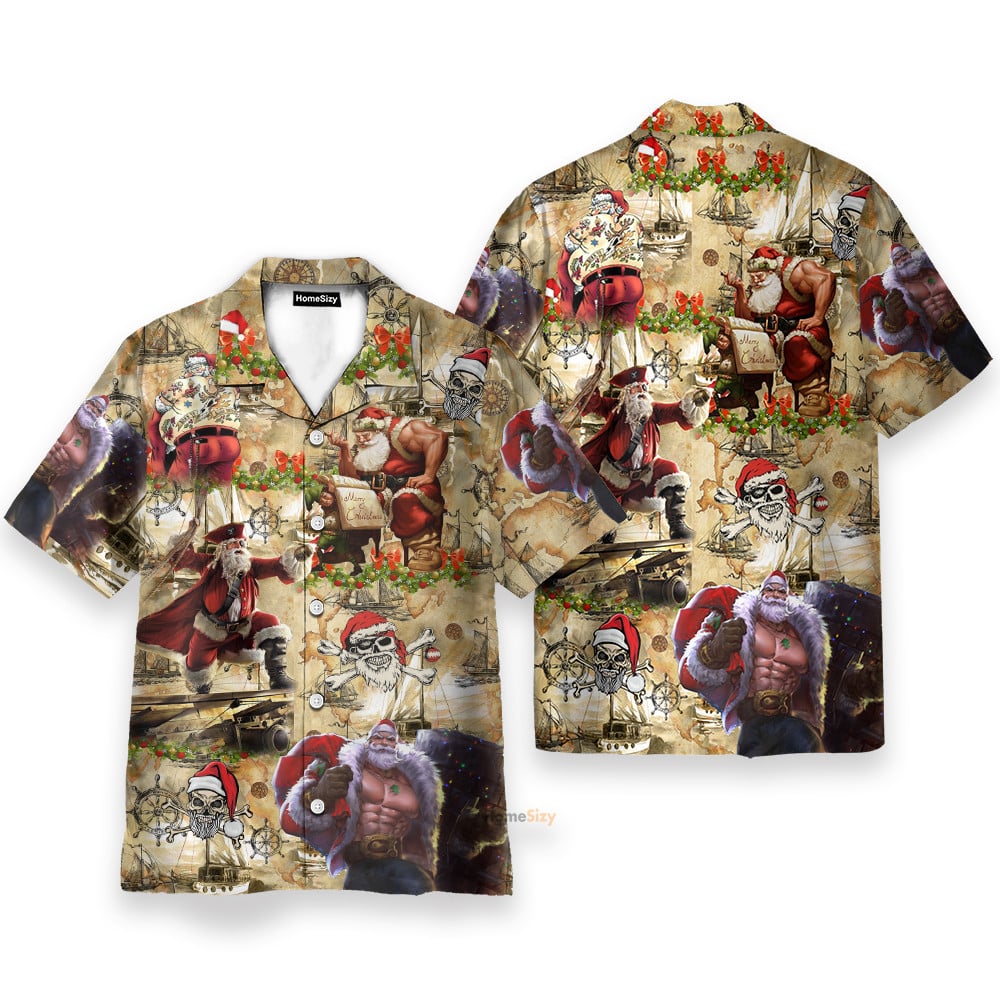 Amazing Pirate Santa Claus - Hawaiian Shirt
