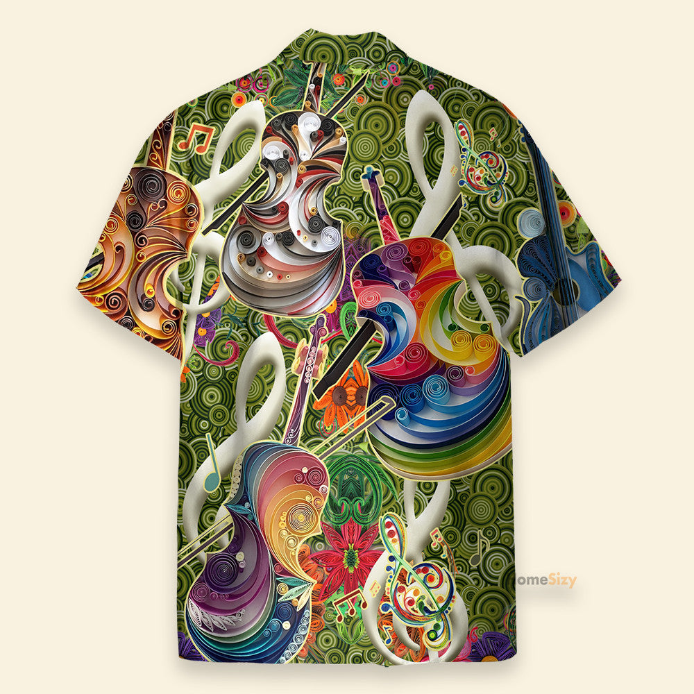 Colorful Soul Of Violin - Hawaiian Shirt
