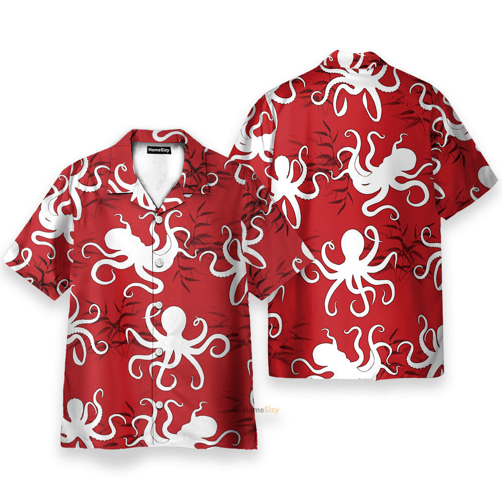 Amazing Octopus Funny Button's Up Shirts - Hawaiian Shirt & Beach Shorts