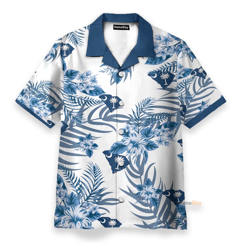 South Carolina Men's Button's Up Shirts - Hawaiian Shirt & Beach Shorts