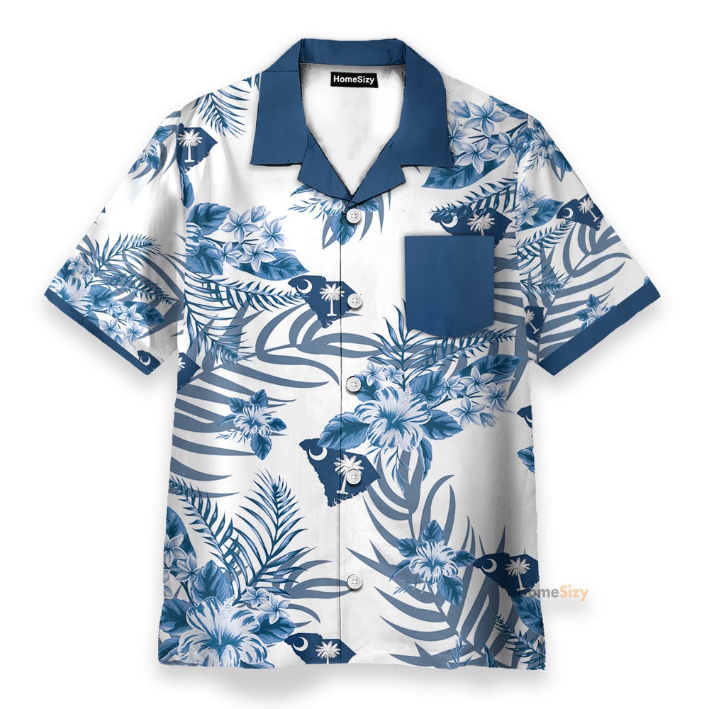 South Carolina Men's Button's Up Shirts - Hawaiian Shirt & Beach Shorts