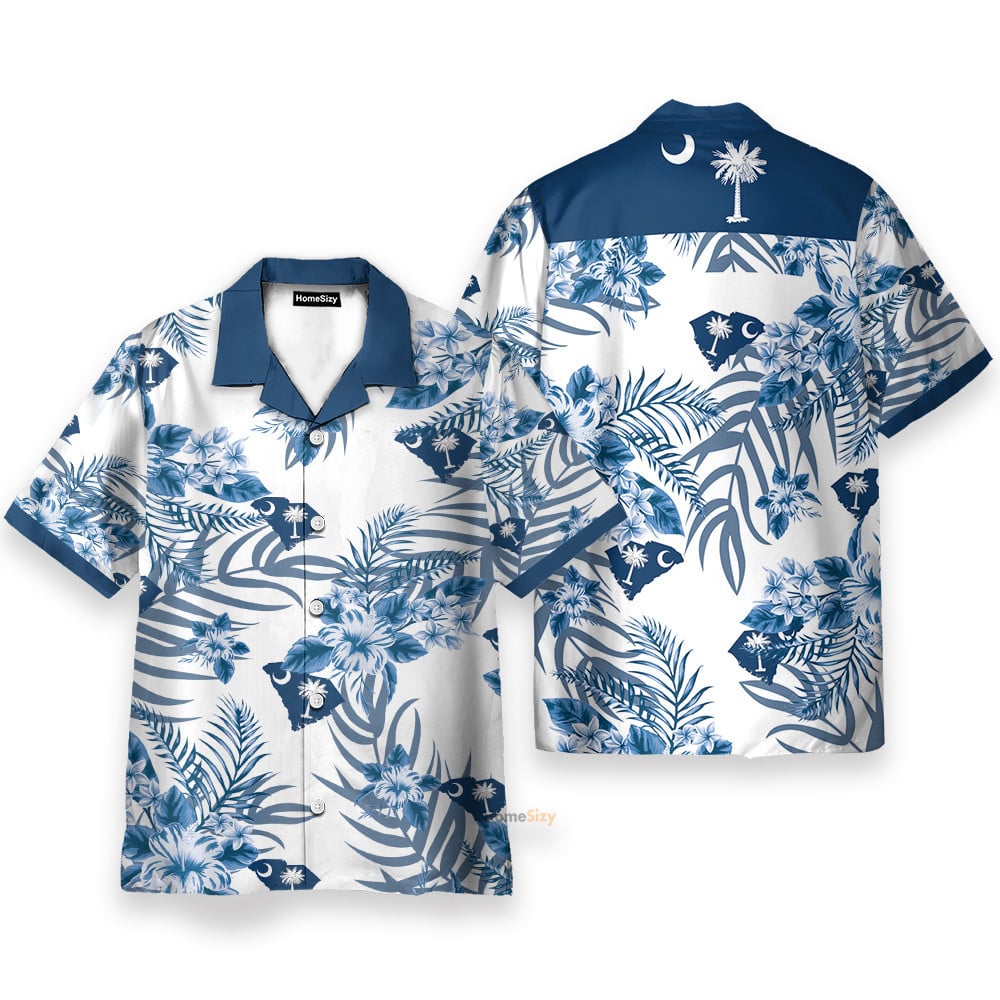 South Carolina Men's Button's Up Shirts - Hawaiian Shirt & Beach Shorts