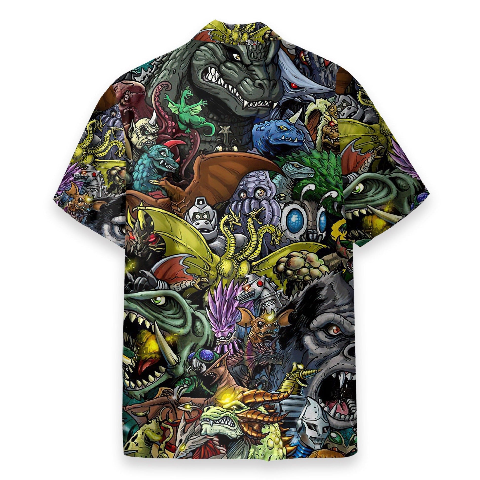 Gadzillo Collage Kaiju Monsters Cosplay Costume - Hawaiian Shirt QT205182