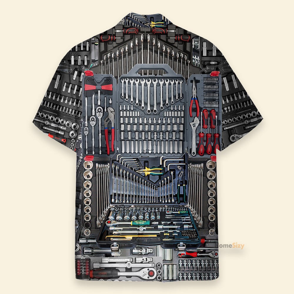 The Mechanic Tool Men's Button's Up Shirts - Hawaiian Shirt