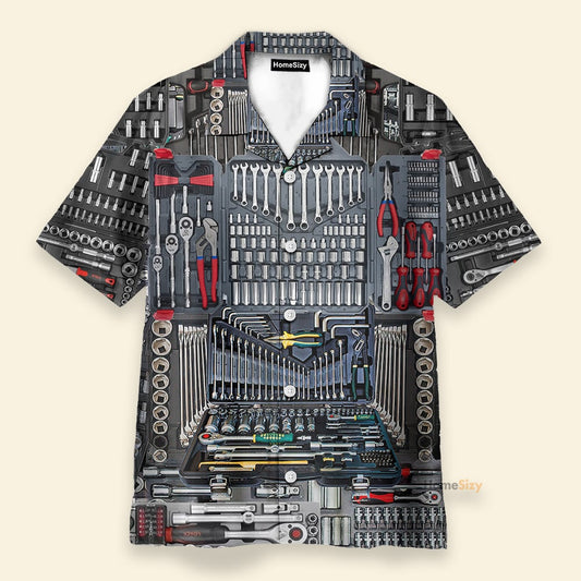 The Mechanic Tool Men's Button's Up Shirts - Hawaiian Shirt