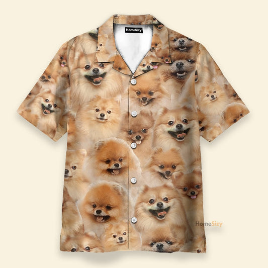 Pomeranian Funny Button's Up Shirts - Hawaiian Shirt