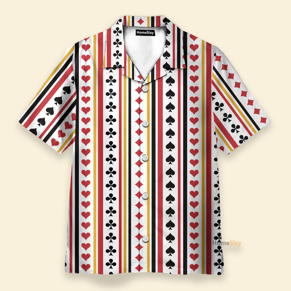 3D Playing Card Hawaiian Shirt & Beach Shorts