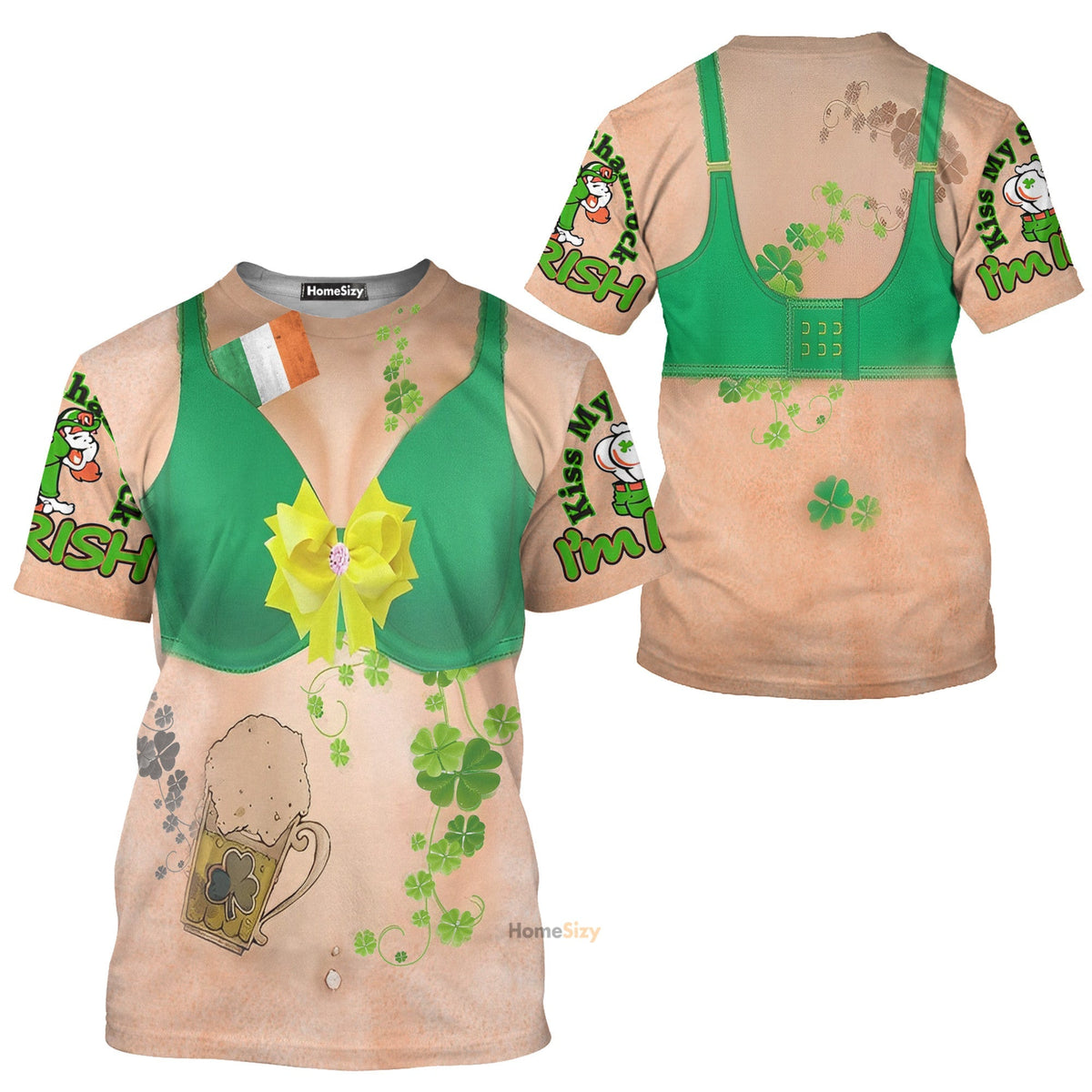 St. Patrick's Day Women Funny Ugly Custom Cosplay Costume T-Shirts Hoodie