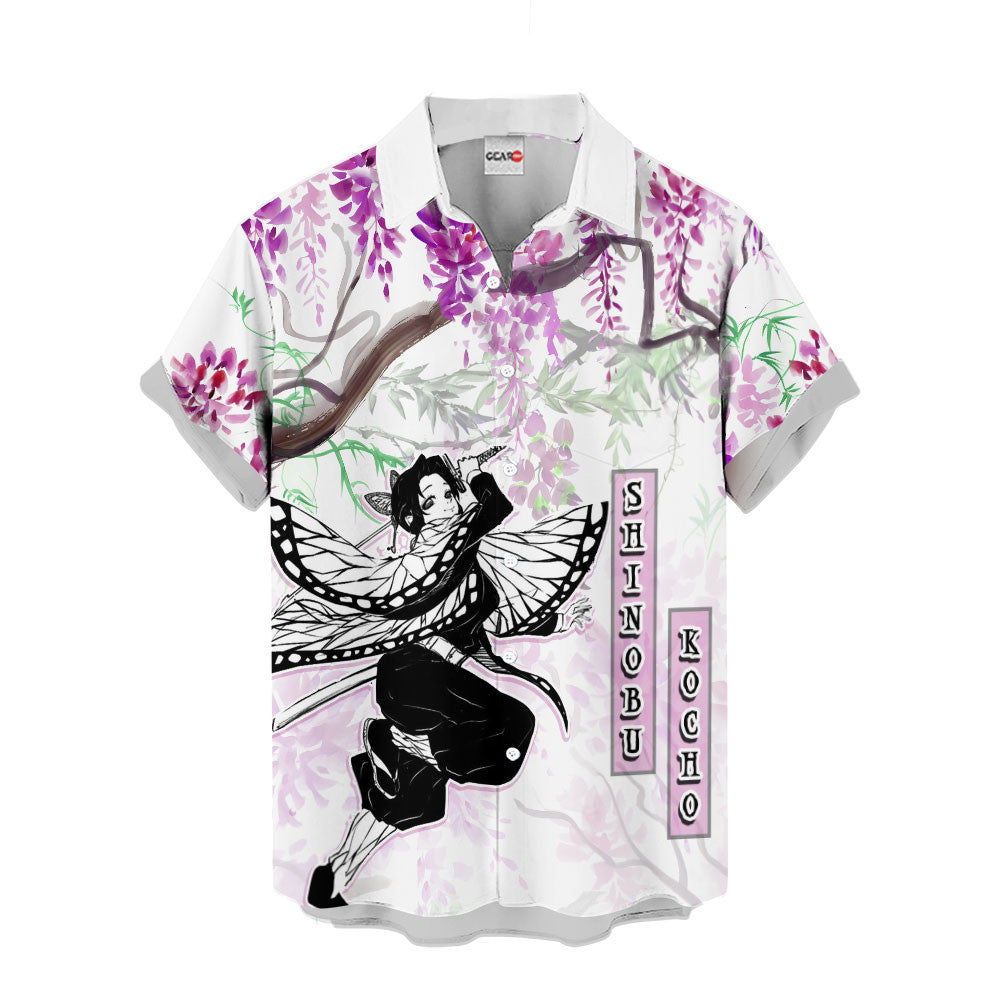 Shinobu Kocho Hawaiian Shirt - Wisteria Style