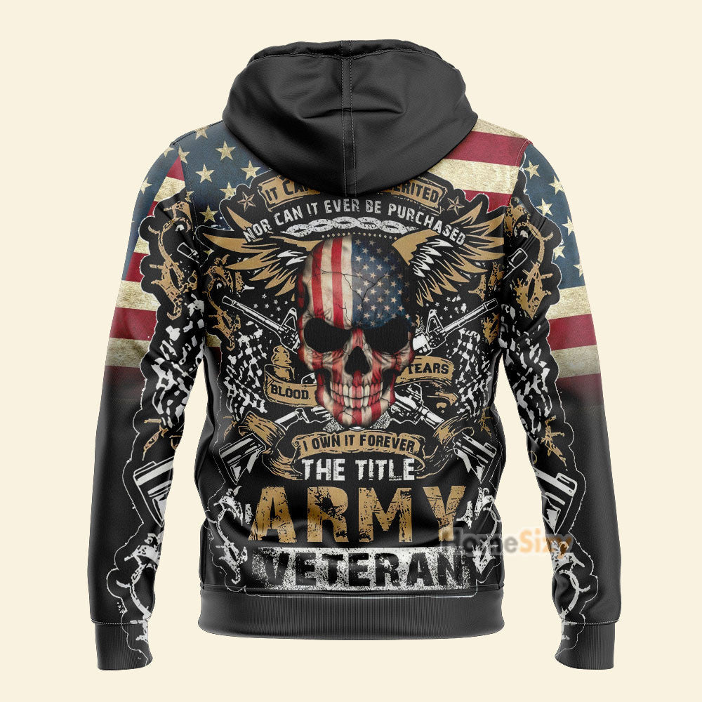 The Title Army Veteran Custom Hoodie Tshirt Sweatshirt