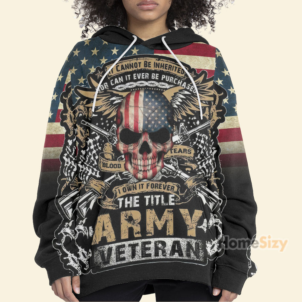 The Title Army Veteran Custom Hoodie Tshirt Sweatshirt