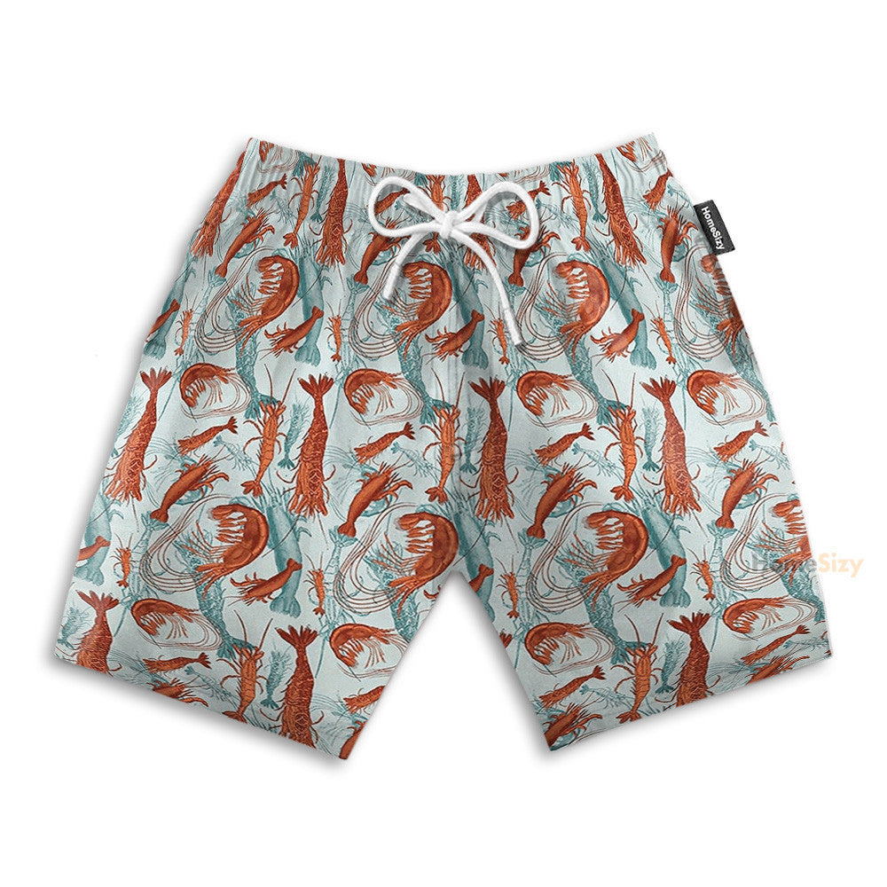Summer Seafood Shrimps Fan - Hawaiian Shirt & Beach Shorts