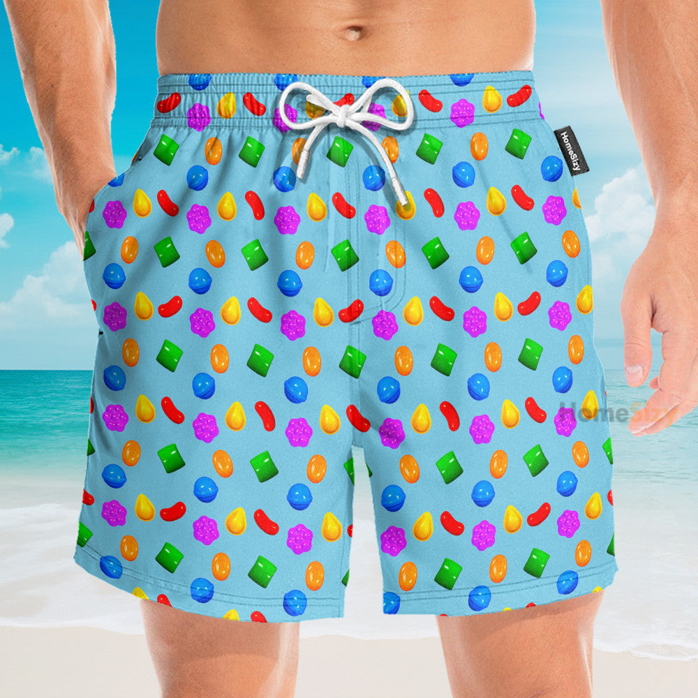 Funny Games Candy Crush Saga - Hawaiian Shirt & Beach Shorts