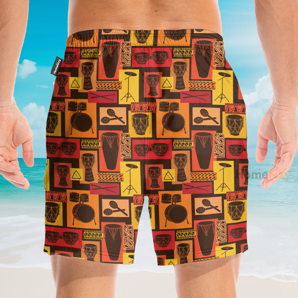 Drums Percussion Sets Egyptian - Hawaiian Shirt & Beach Shorts