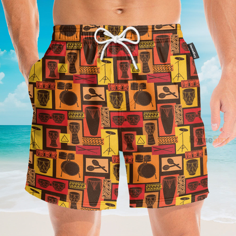 Drums Percussion Sets Egyptian - Hawaiian Shirt & Beach Shorts