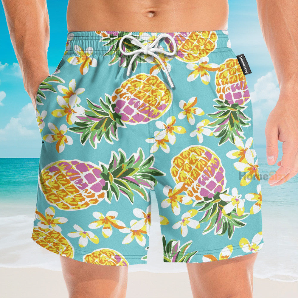 Amazing Pineapple Funny Button's Up Shirts - Hawaiian Shirt & Beach Shorts