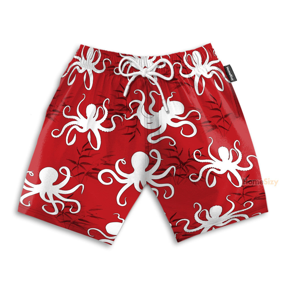 Amazing Octopus Funny Button's Up Shirts - Hawaiian Shirt & Beach Shorts