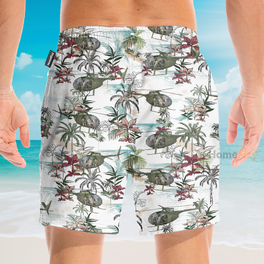 US Army Hughes OH Men's Button's Up Shirts - Hawaiian Shirt & Beach Shorts