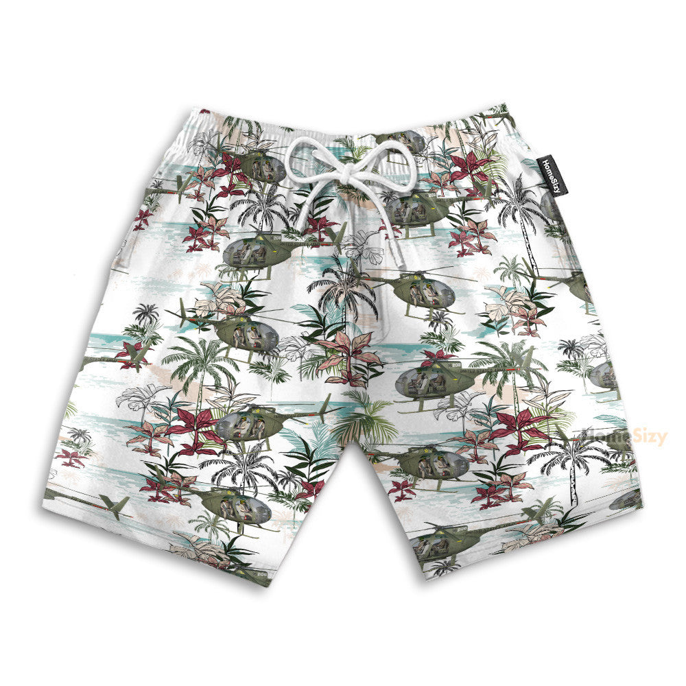 US Army Hughes OH Men's Button's Up Shirts - Hawaiian Shirt & Beach Shorts