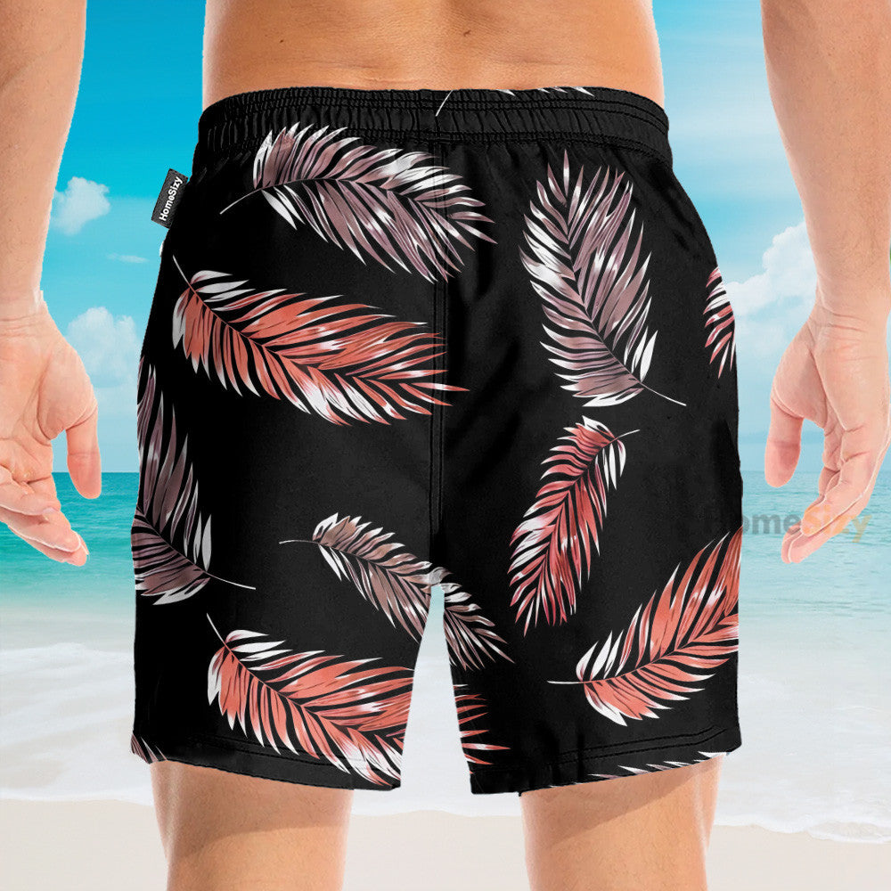 Awesome Leaves Men's Button's Up Shirts - Hawaiian Shirt & Beach Shorts