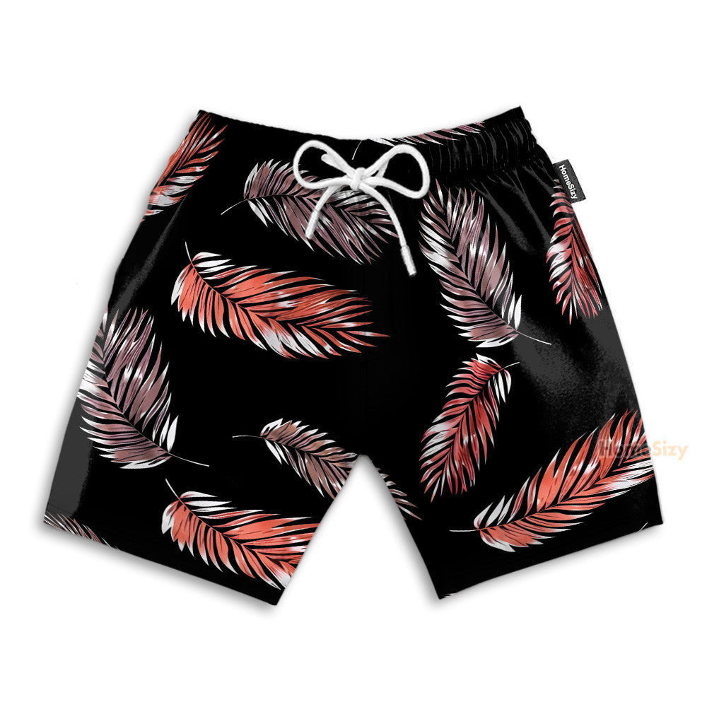 Awesome Leaves Men's Button's Up Shirts - Hawaiian Shirt & Beach Shorts