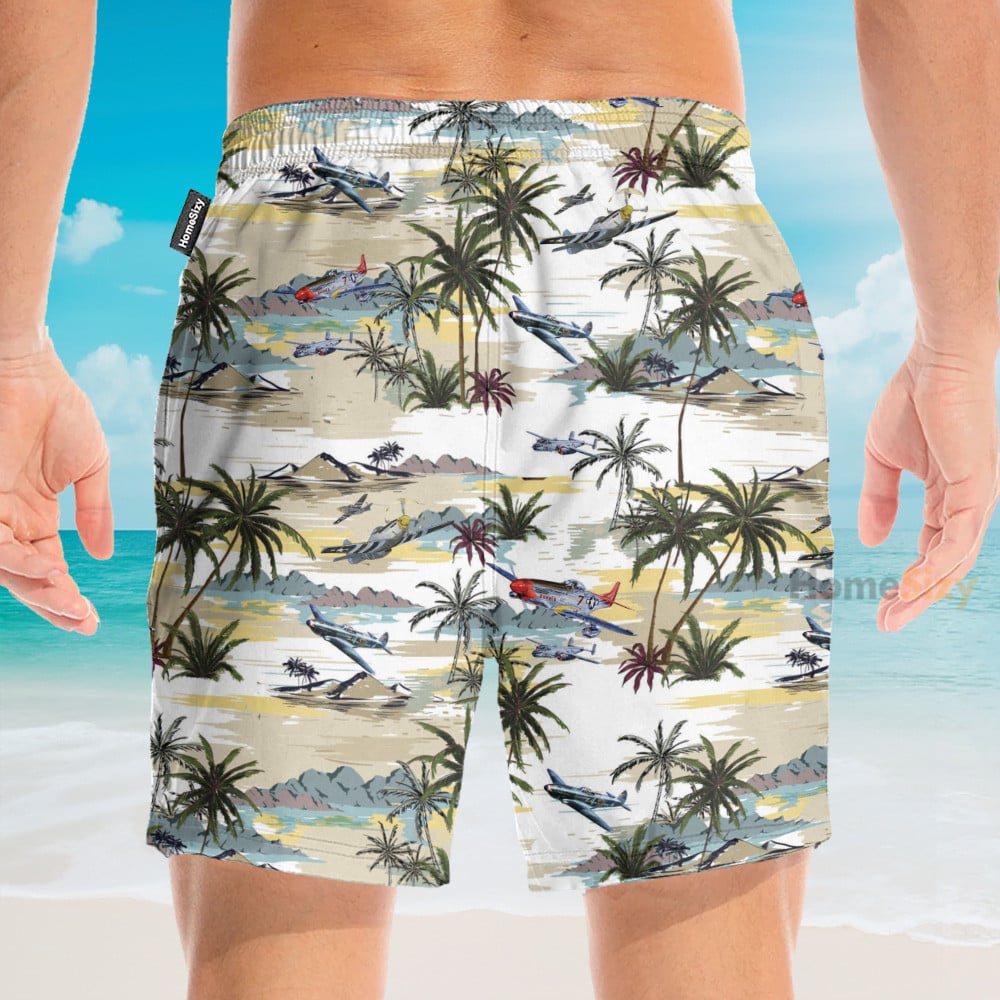 Aircraft Men's Button's Up Shirts - Hawaiian Shirt & Beach Shorts
