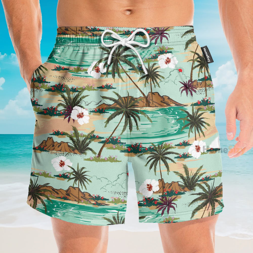 Pugs Chilling On The Beach - Hawaiian Shirt & Beach Shorts