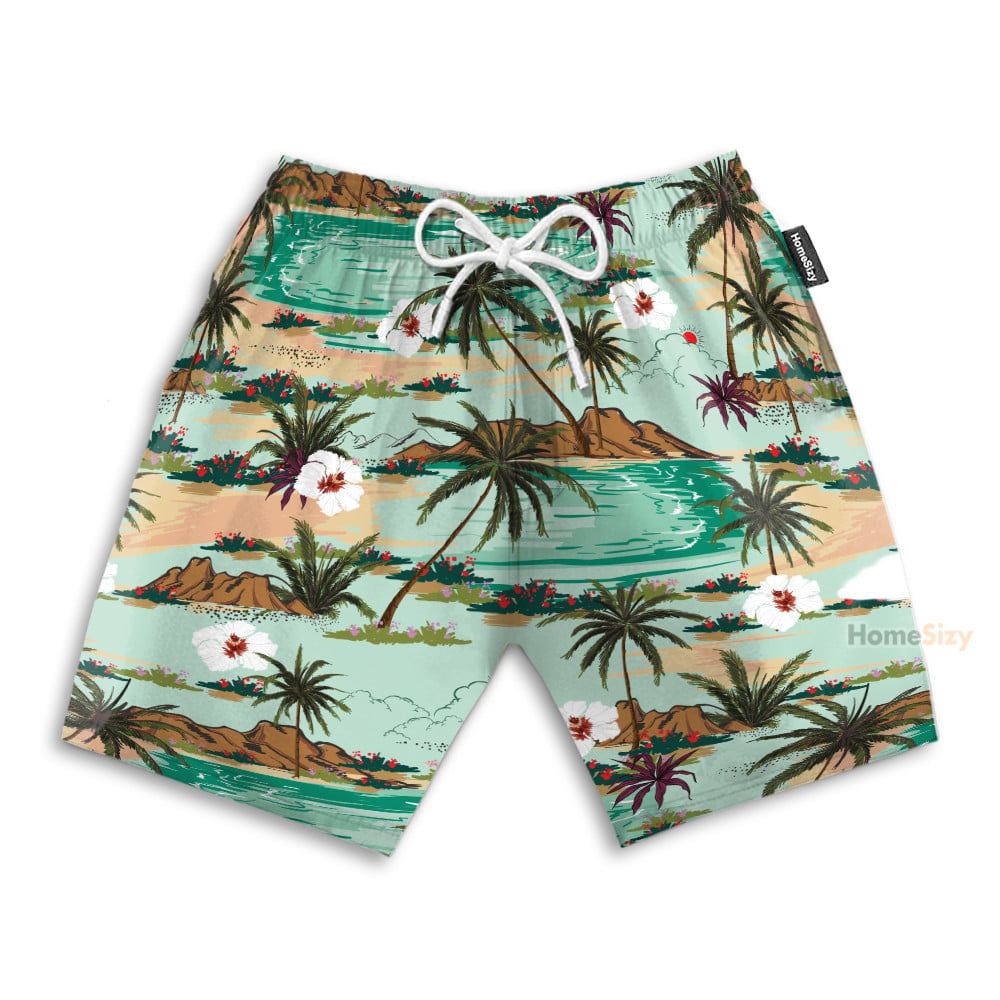Pugs Chilling On The Beach - Hawaiian Shirt & Beach Shorts