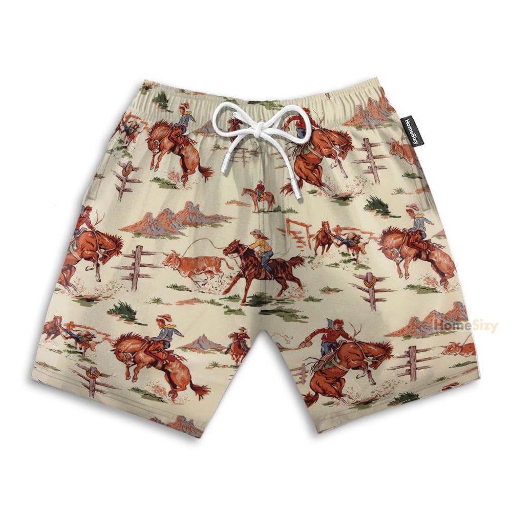 Rodeo Men's Button's Up Shirts - Hawaiian Shirt & Beach Shorts