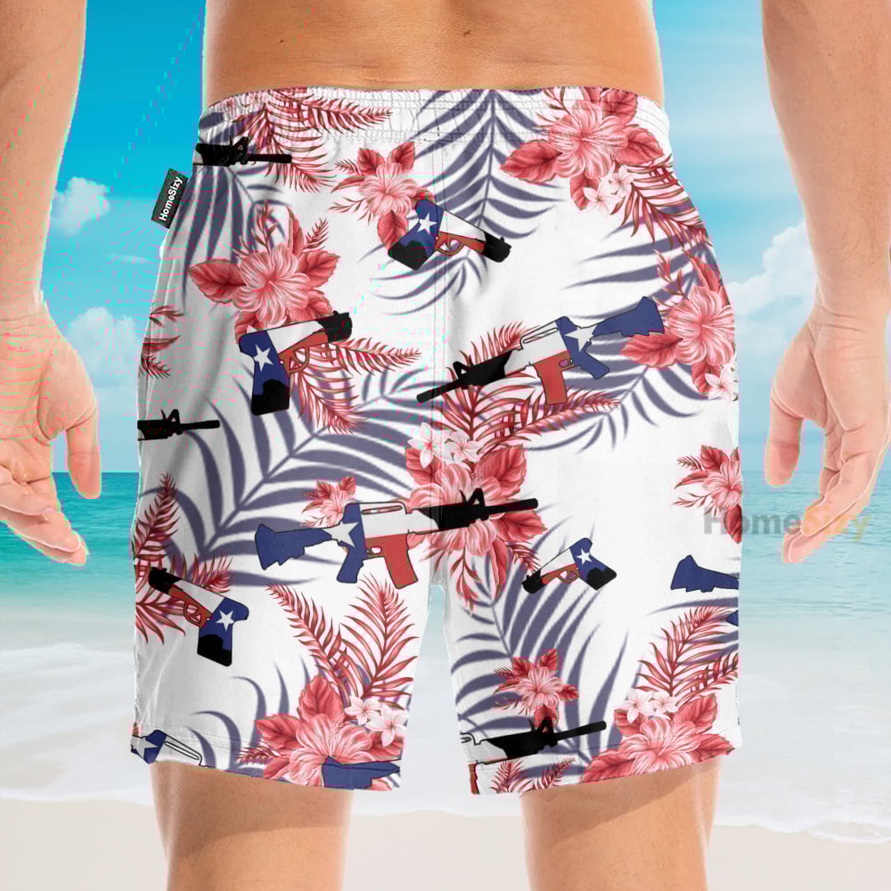 Texas Flag Come And Take It - Hawaiian Shirt & Beach Shorts