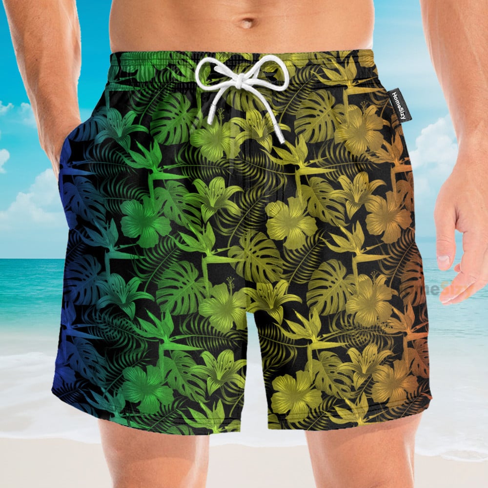 Light Colorful Tropical - Hawaiian Shirt & Beach Shorts