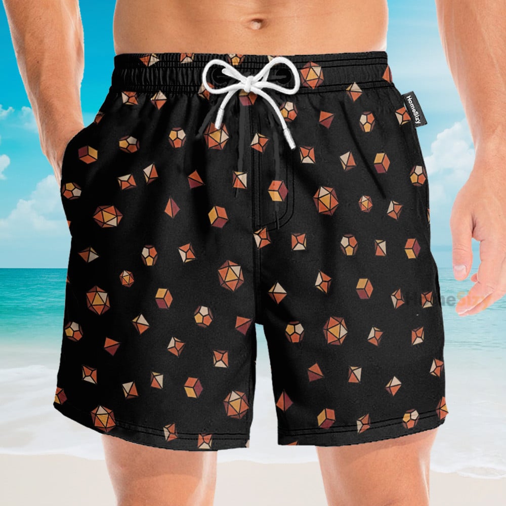 Dungeons and Dragons Dice Cosplay Costume - Hawaiian Shirt & Beach Shorts