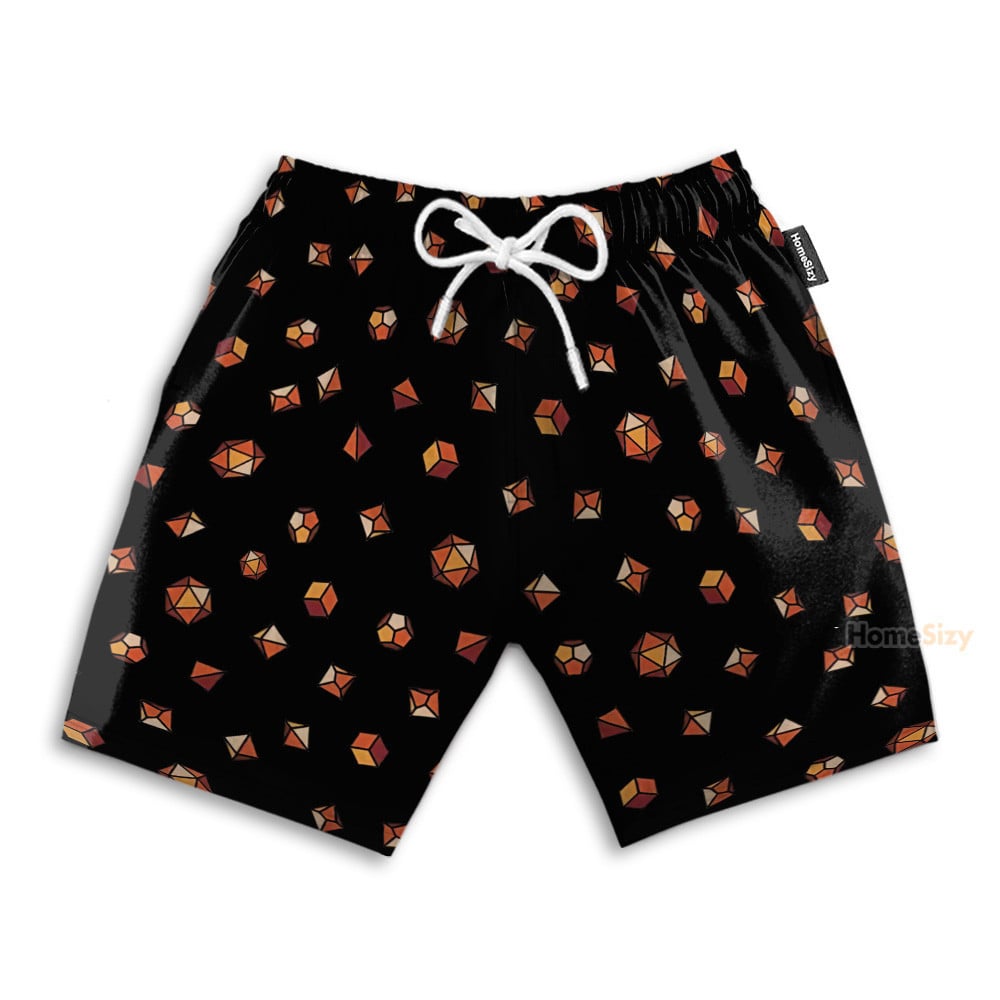 Dungeons and Dragons Dice Cosplay Costume - Hawaiian Shirt & Beach Shorts