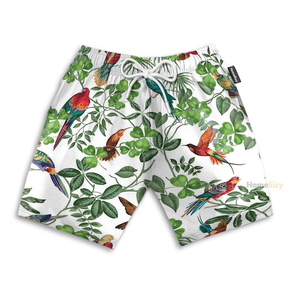 The Celtic Cross Harp Irish Shamrock - Hawaiian Shirt & Beach Shorts