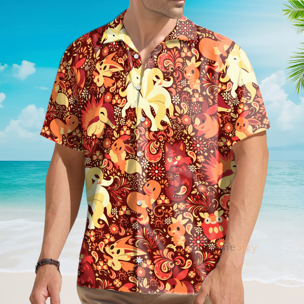 PoMo Seamless Pattern V25 - Hawaiian Shirt