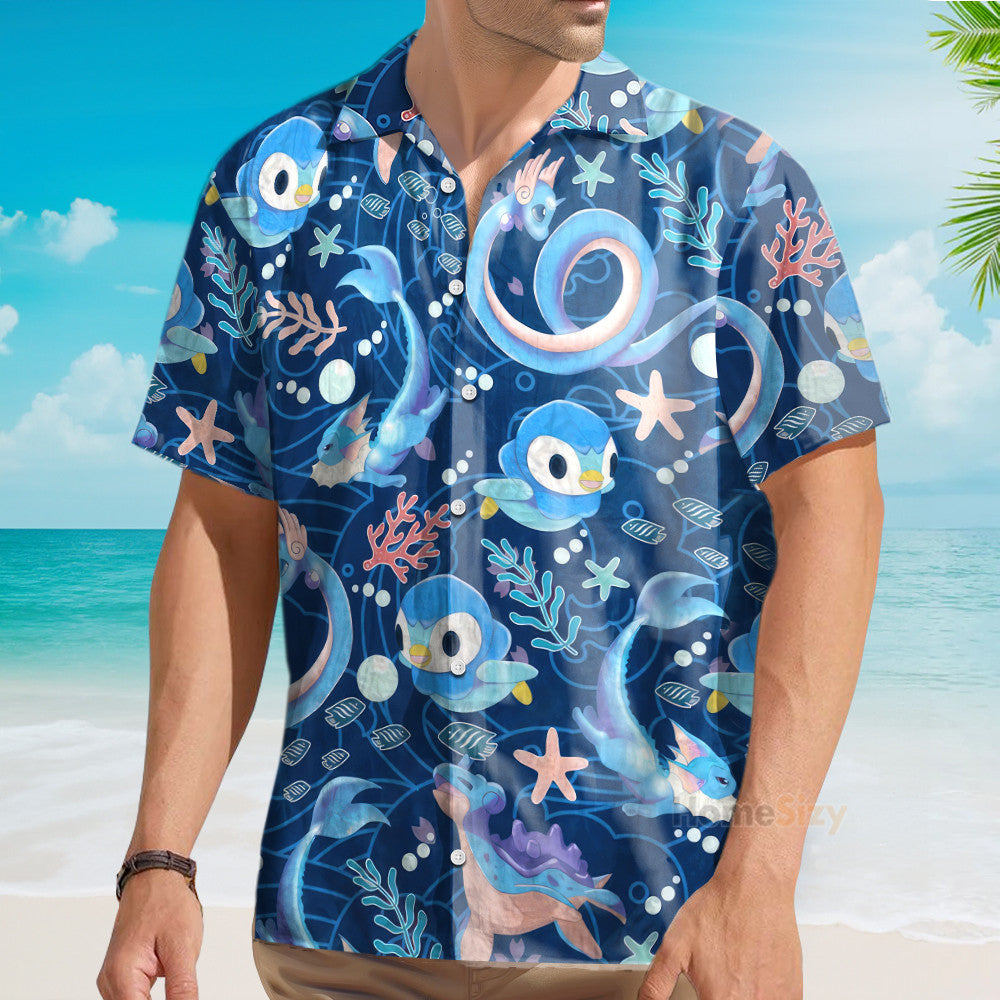 PoMo Seamless Pattern V10 - Hawaiian Shirt