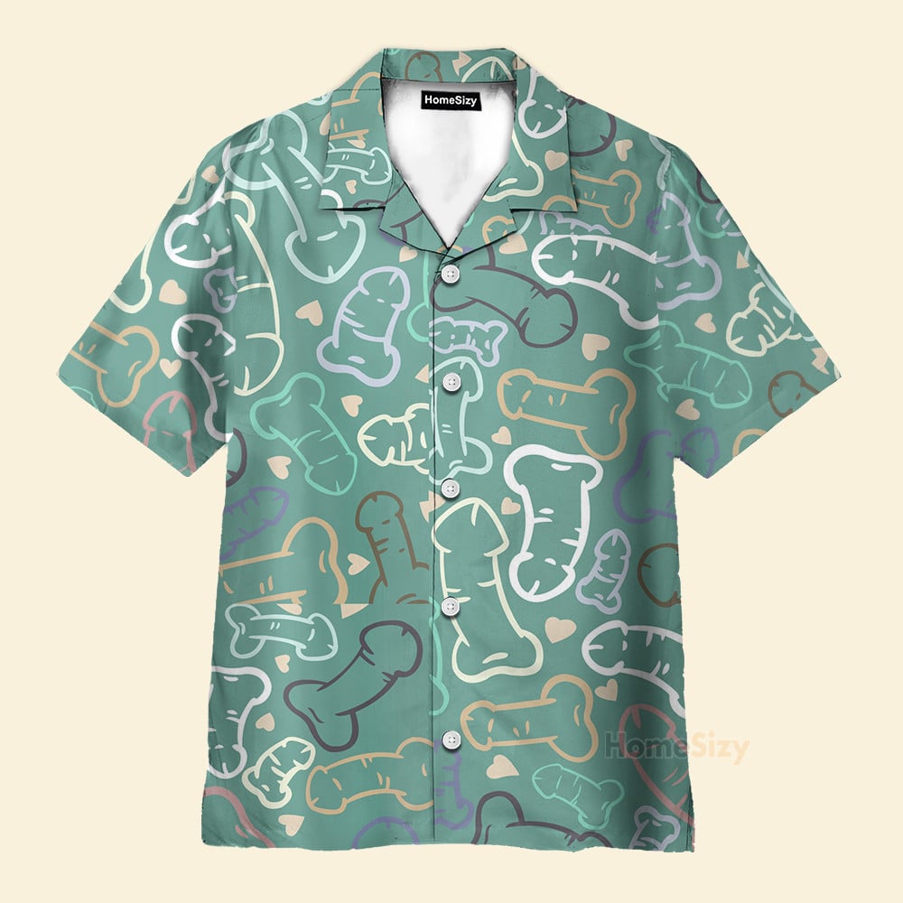 Lot of Cocks Green Pattern - Hawaiian Shirt QT4072403