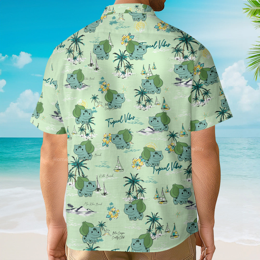 PoMo Seamless Pattern V15 - Hawaiian Shirt
