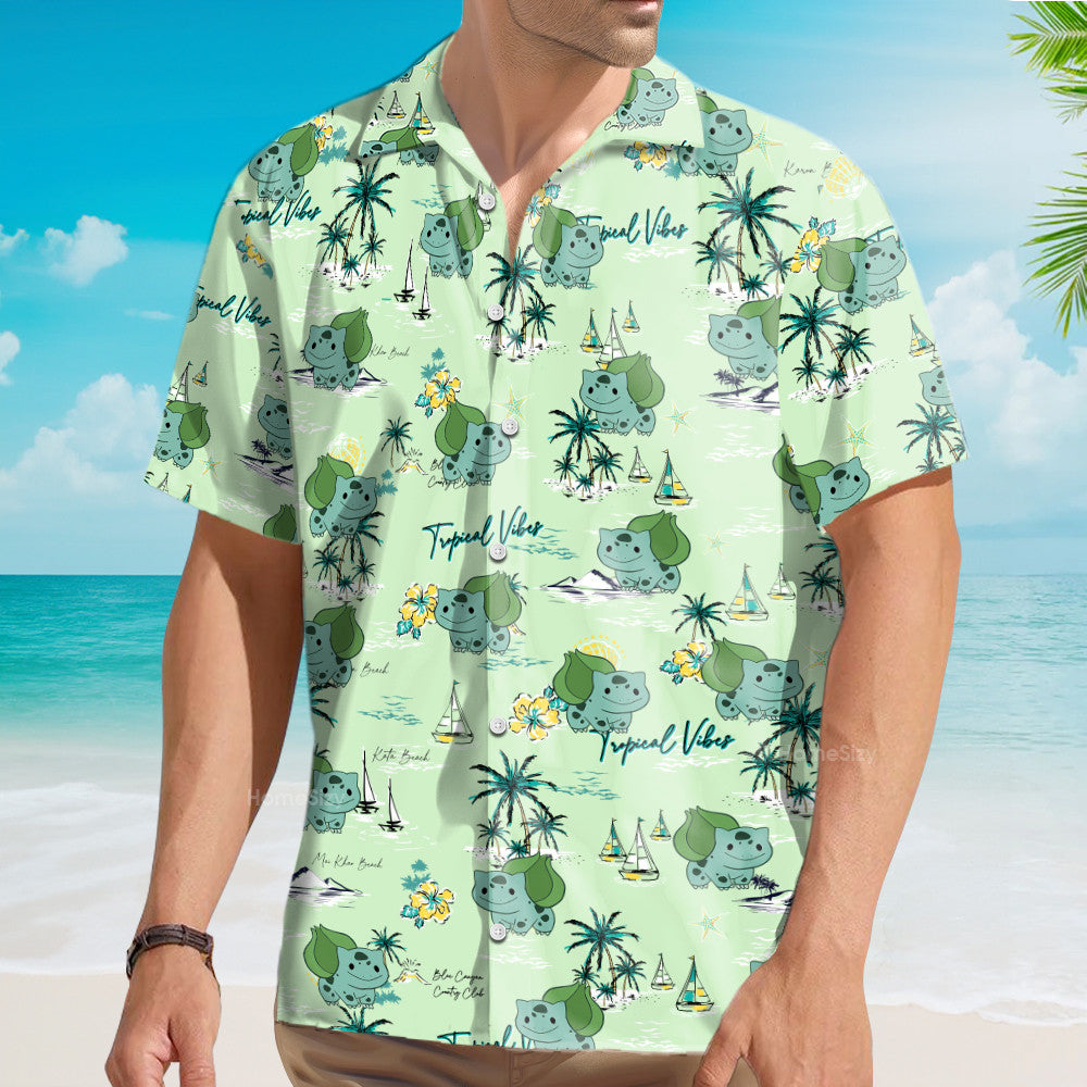 PoMo Seamless Pattern V15 - Hawaiian Shirt