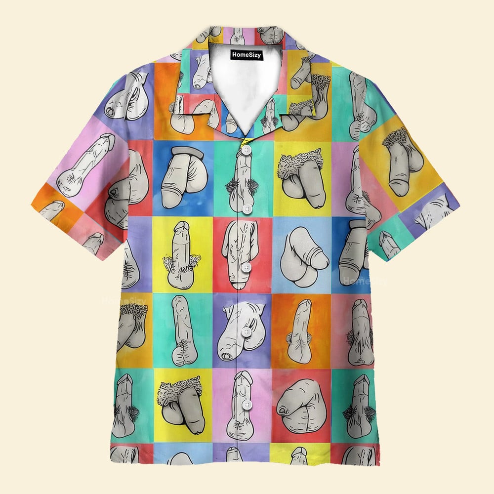 Colorblock Cocks - Hawaiian Shirt QT4092001