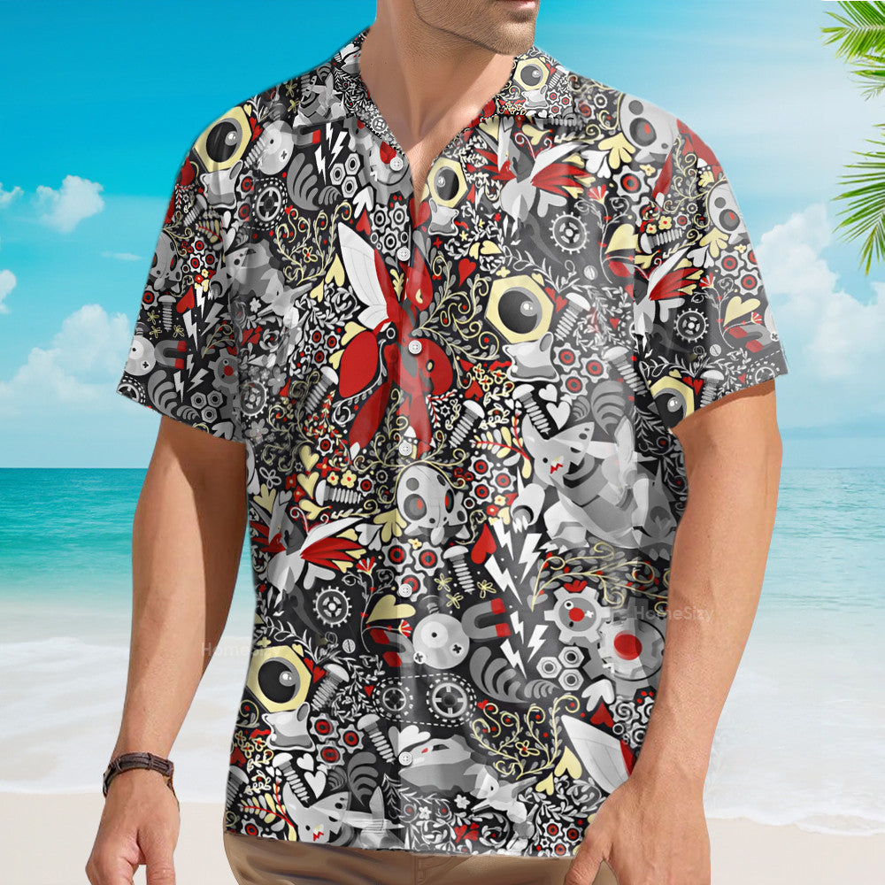 PoMo Seamless Pattern V8 - Hawaiian Shirt