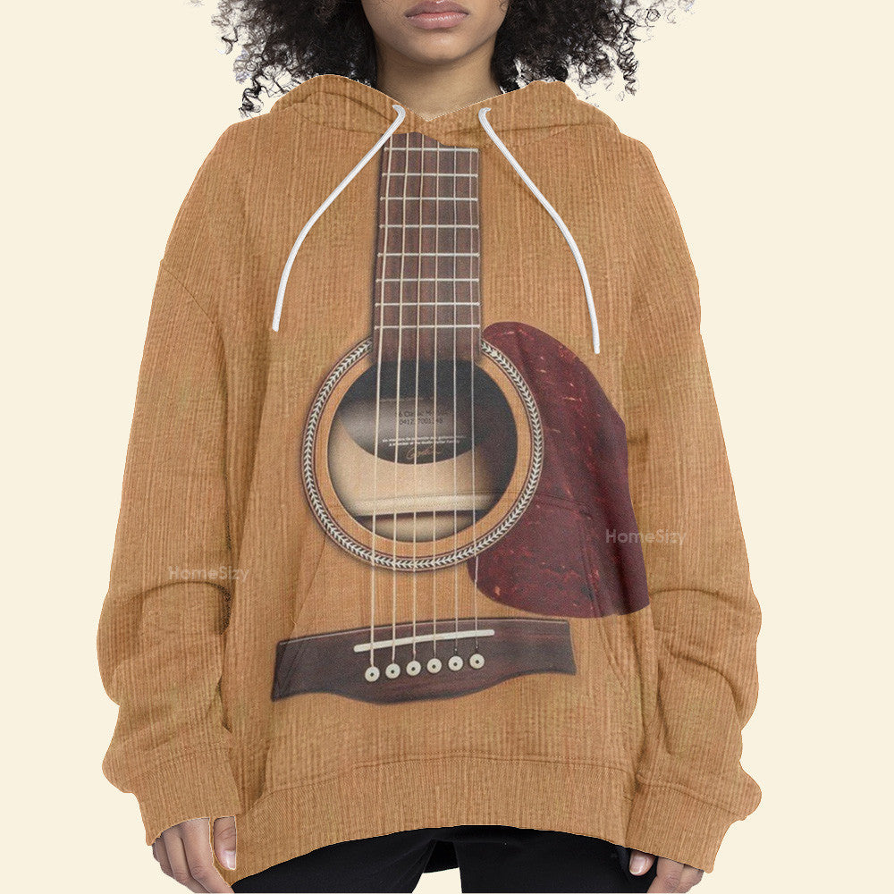 Wooden Guitar Custom Cosplay Costume - Hoodie QT4100701