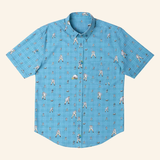 Saturday Night Live Merch SNL 50 x RSVLTS Down By The River Button Up Shirt Gifts For Him - WearandDecor - Tazila