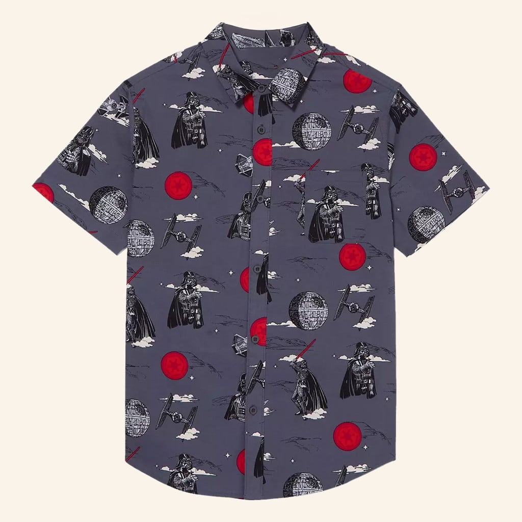 Star Wars Merch Darth Vader Dark Side Button Up Shirt Gifts For Brothers - WearandDecor - Tazila