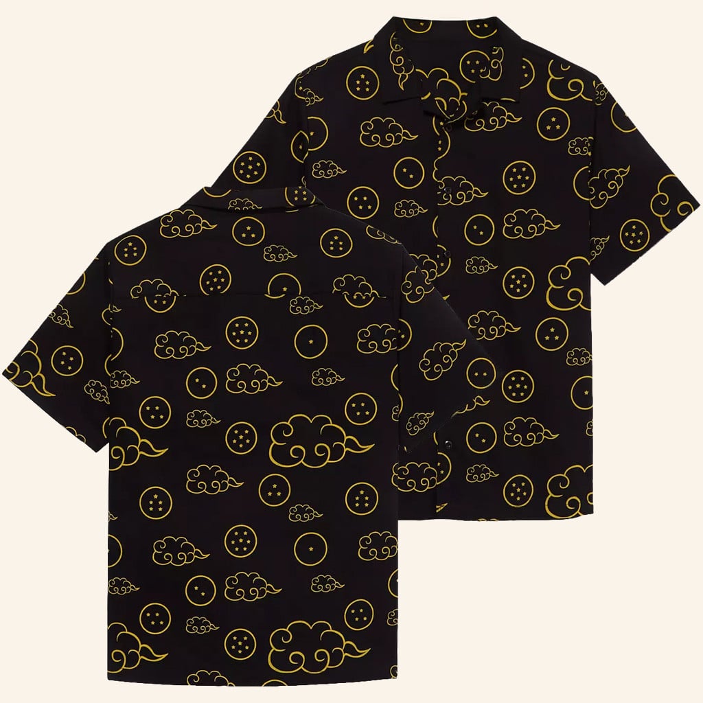 Dragon Ball Z Merch Dragon Ball Z Tonal Button Up Shirt Best Gifts For Him - WearandDecor - Tazila