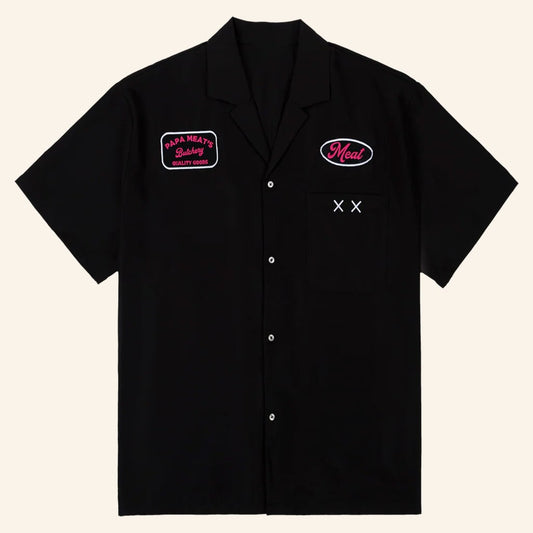 MeatCanyon Merch Papa Meat Button Up Shirt Gifts Ideas For Brothers - WearandDecor - Tazila