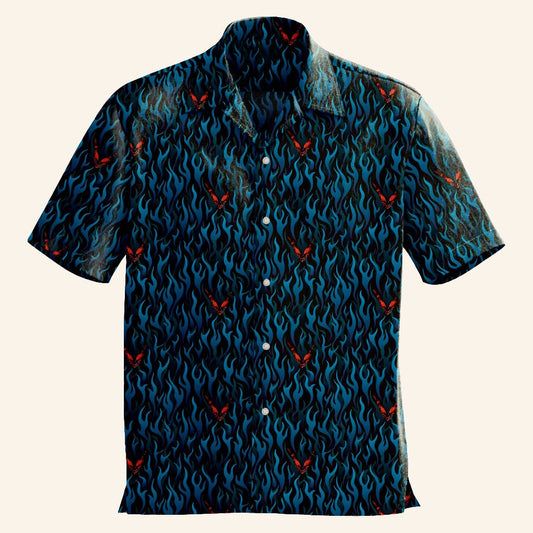 Persona Merch Persona 5 Royal Arsene Button Up Short Sleeve Shirt Gifts For Husband - WearandDecor - Tazila